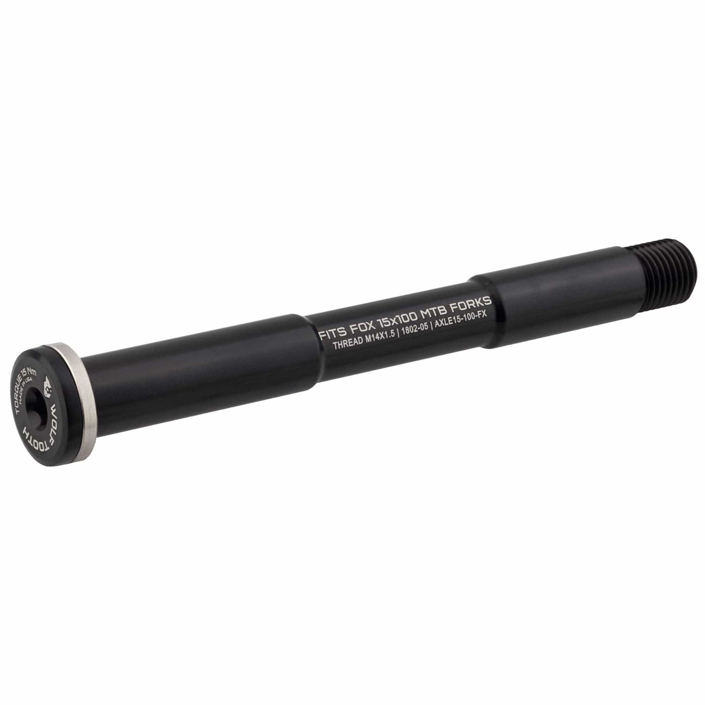 Front Axle for Fox Suspension Forks 100mm Standard Black