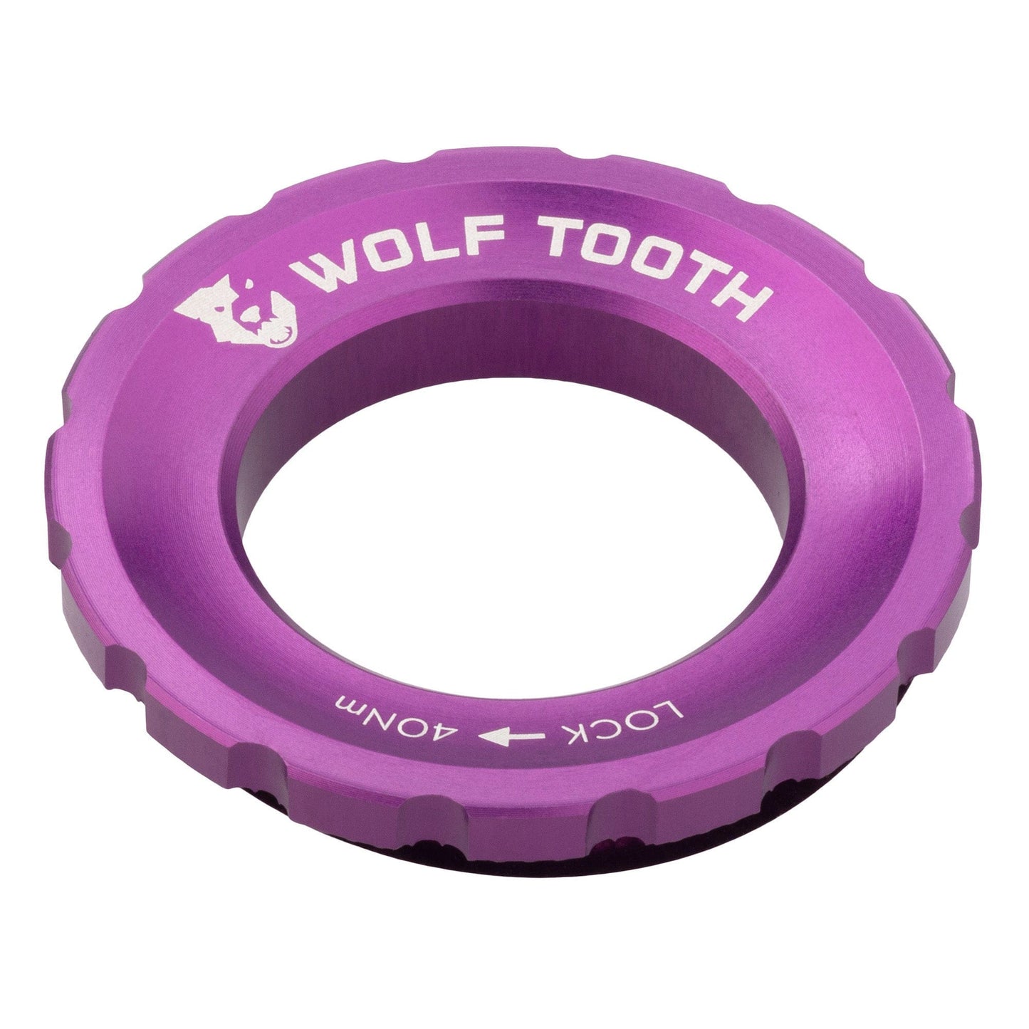 Centerlock Rotor Lockring – External Spline Ultraviolet Purple