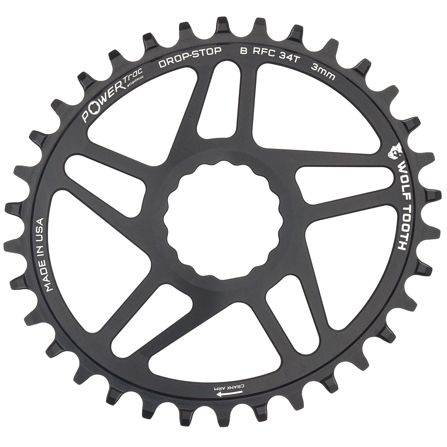 Oval Direct Mount Chainrings for Race Face Cinch Drop-Stop B 34T