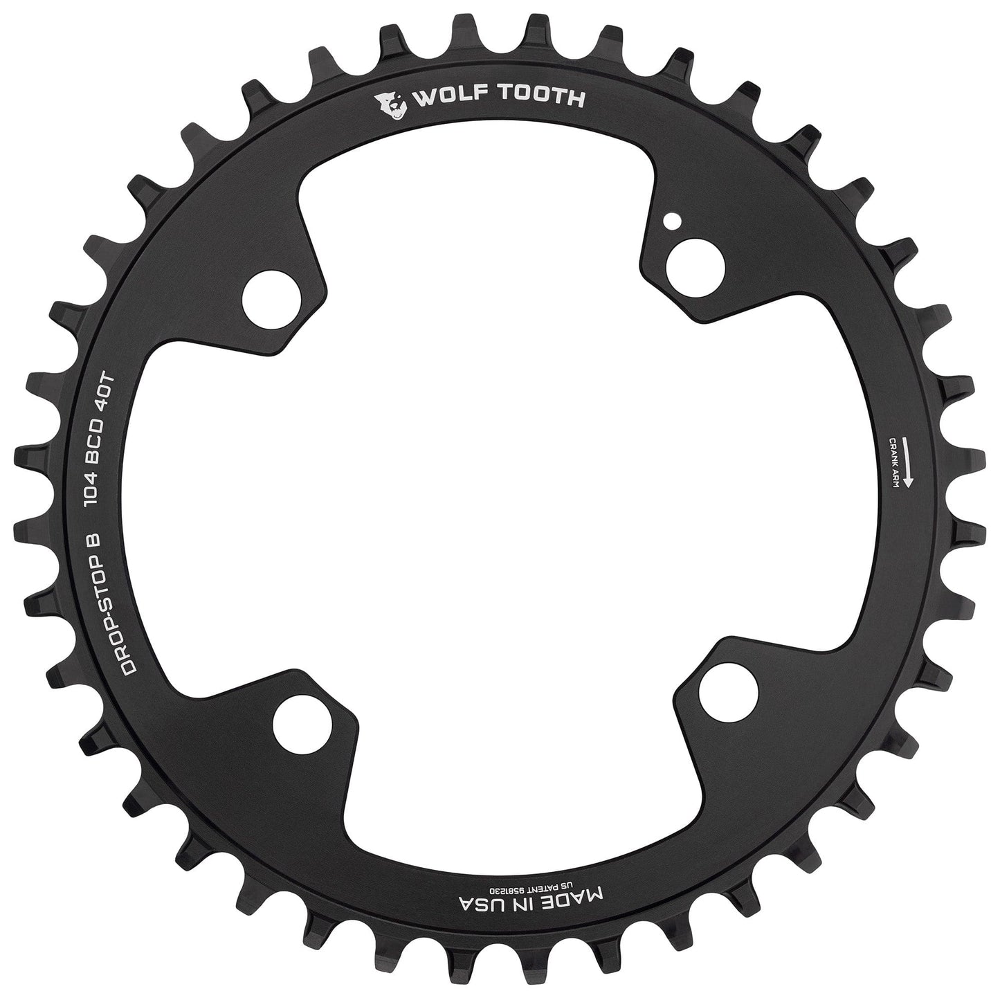 104 BCD Chainrings Black 40T Drop-Stop B