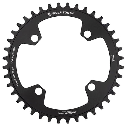 104 BCD Chainrings Black 40T Drop-Stop ST