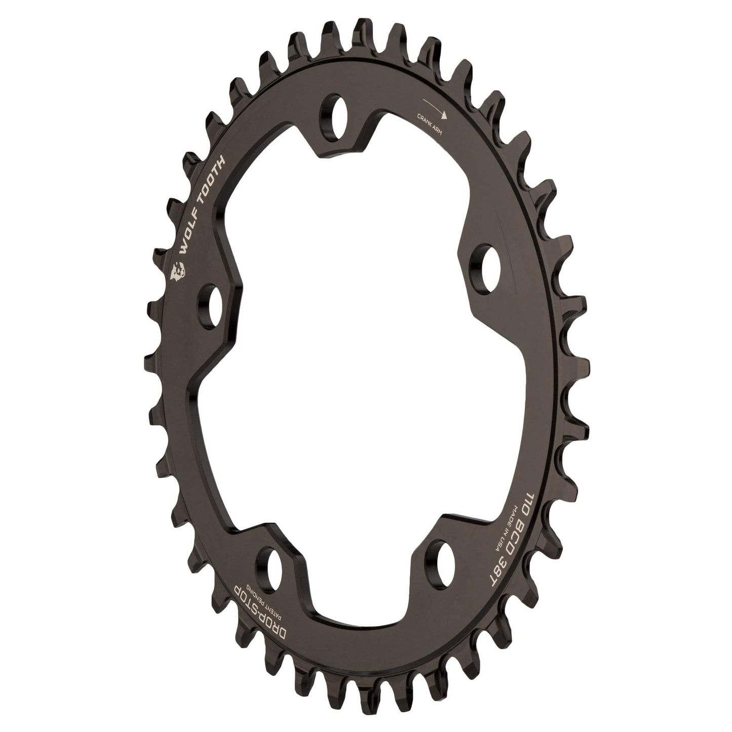 Oval 110 BCD Gravel / CX / Road Chainrings Drop-Stop B 38T