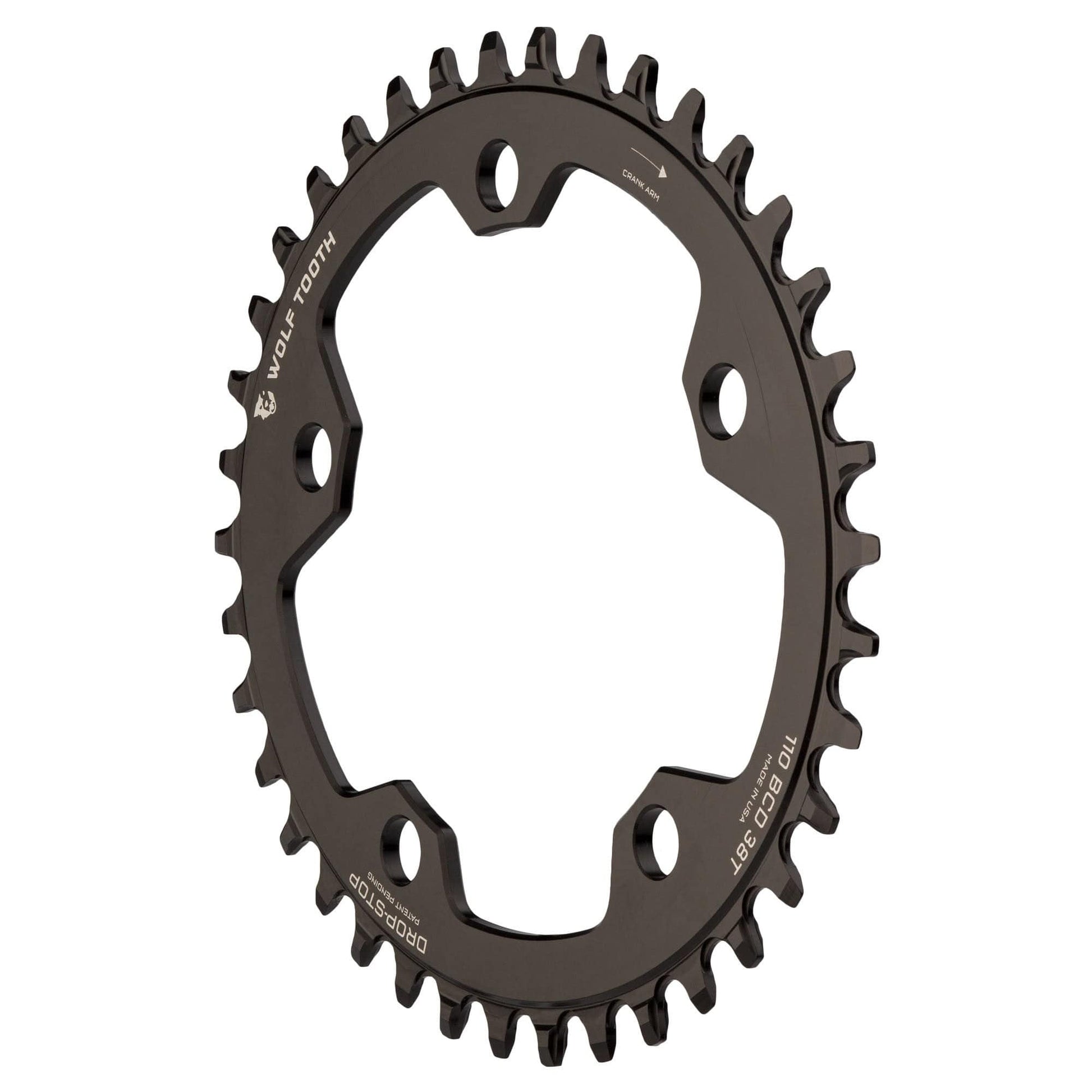 Oval 110 BCD Gravel / CX / Road Chainrings Drop-Stop B 38T
