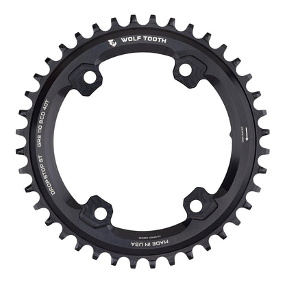 110 BCD Asymmetric 4-Bolt Chainrings for Shimano GRX Cranks Drop-Stop ST 40T