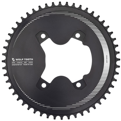 110 BCD Asymmetric 4-Bolt Chainrings for Shimano GRX Cranks Drop-Stop ST 52T