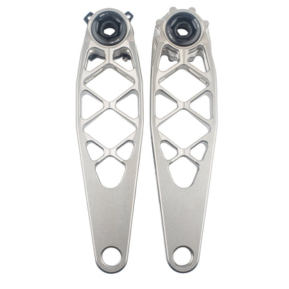 Titanium MTB Cranks Raw Ti
