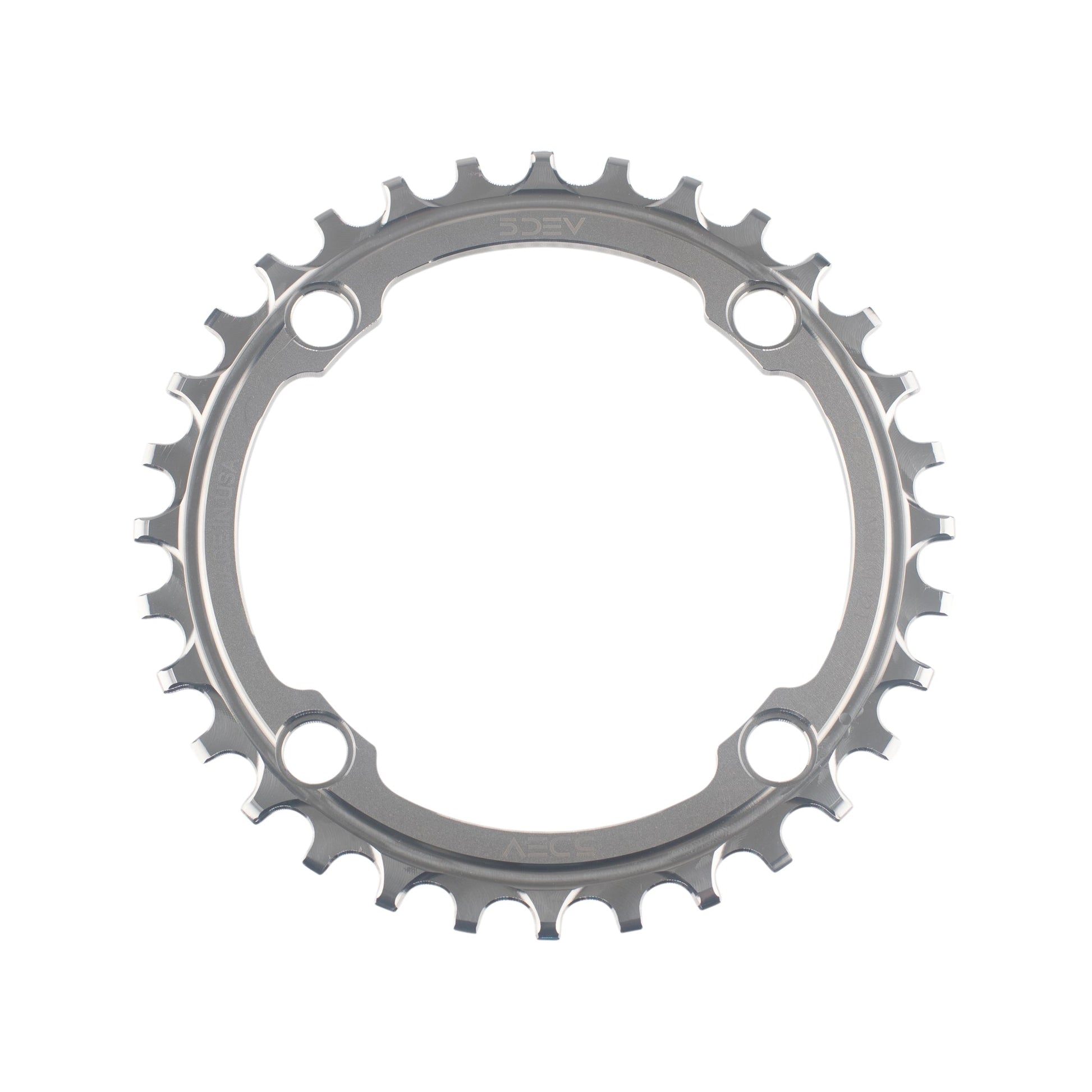 104BCD Titanium Chainring - 5DEV Raw