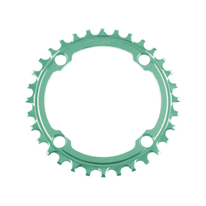 104BCD Titanium Chainring - 5DEV 34T Teal