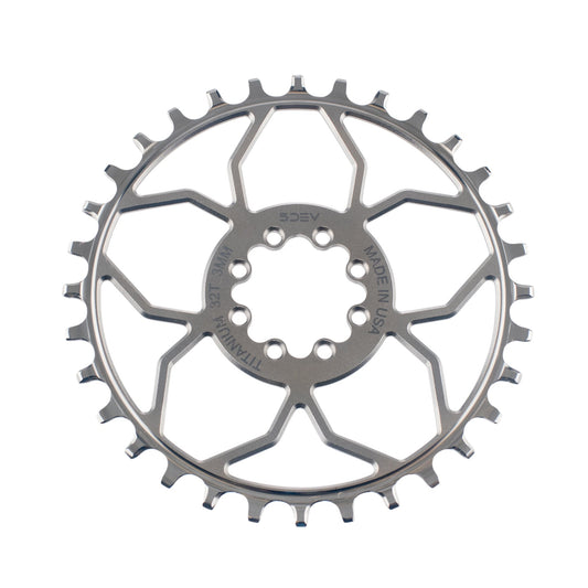 8 Bolt Titanium Chainring - T-Type RAW