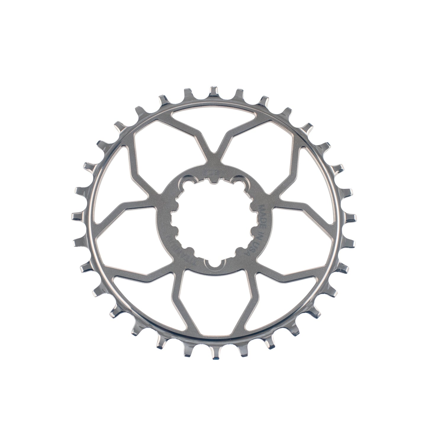 3 Bolt Titanium Chainring T Type Raw