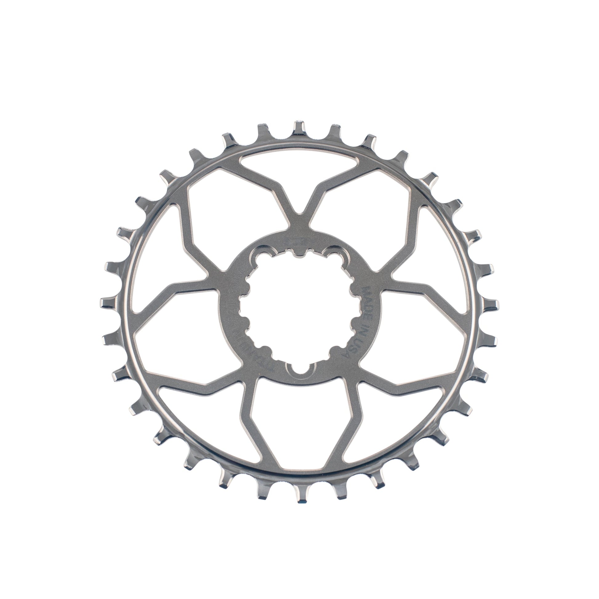 3 Bolt Titanium Chainring T Type Raw