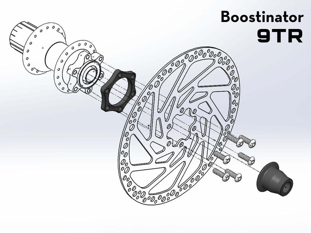 Boostinator Black Boostinator 9TR Rear Industry Nine Torch