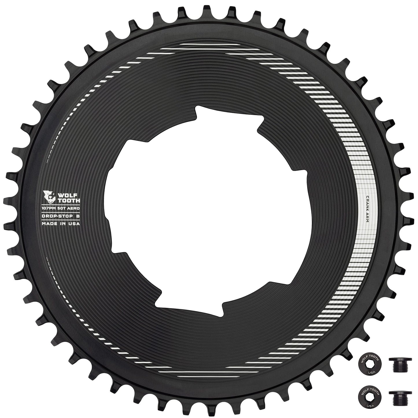 Aero 107 BCD Chainrings for SRAM Drop-Stop B 50T