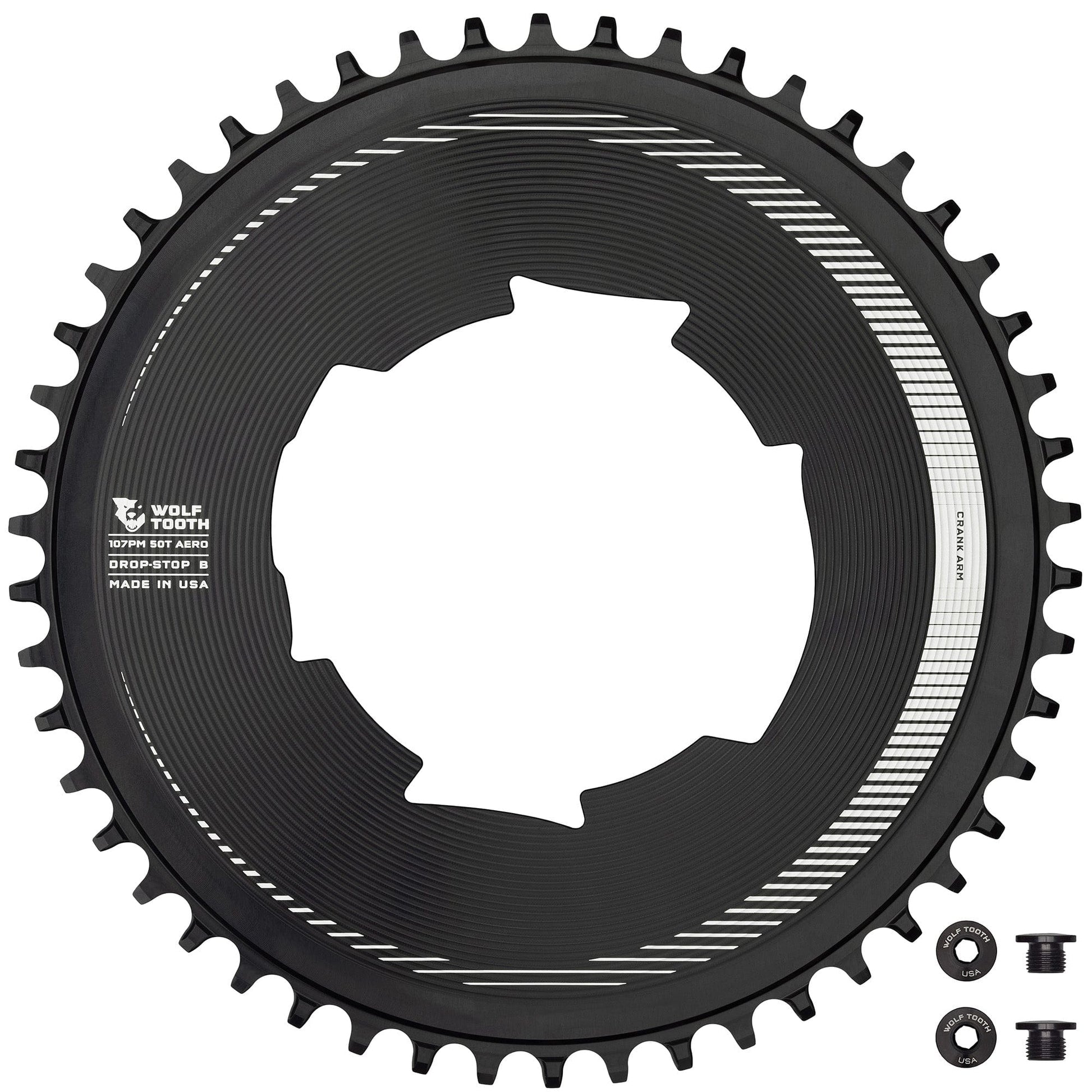 Aero 107 BCD Chainrings for SRAM Drop-Stop B 50T