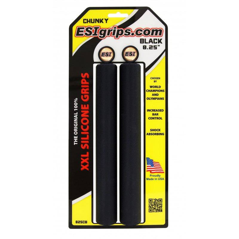 XXL 8.25" Extra Long Grips Black Chunky - 32mm