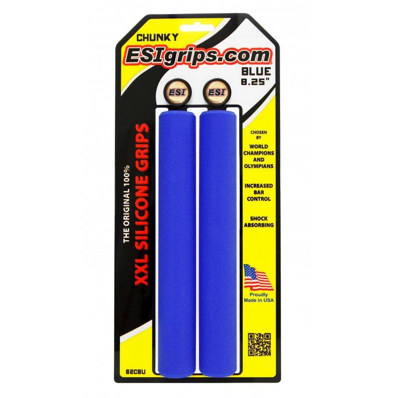 XXL 8.25" Extra Long Grips Blue Chunky - 32mm