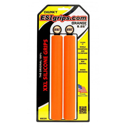 XXL 8.25" Extra Long Grips Orange Chunky - 32mm