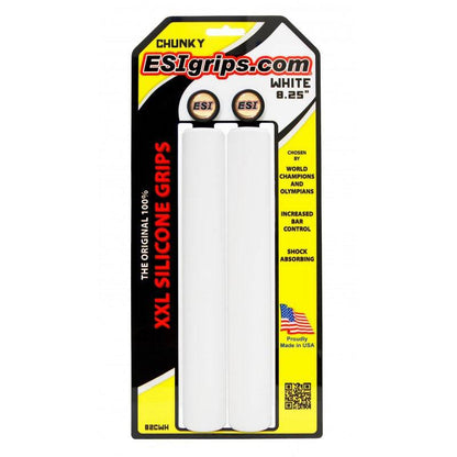 XXL 8.25" Extra Long Grips White Chunky - 32mm