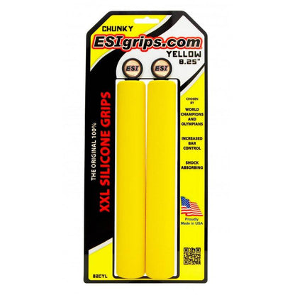 XXL 8.25" Extra Long Grips Yellow Chunky - 32mm