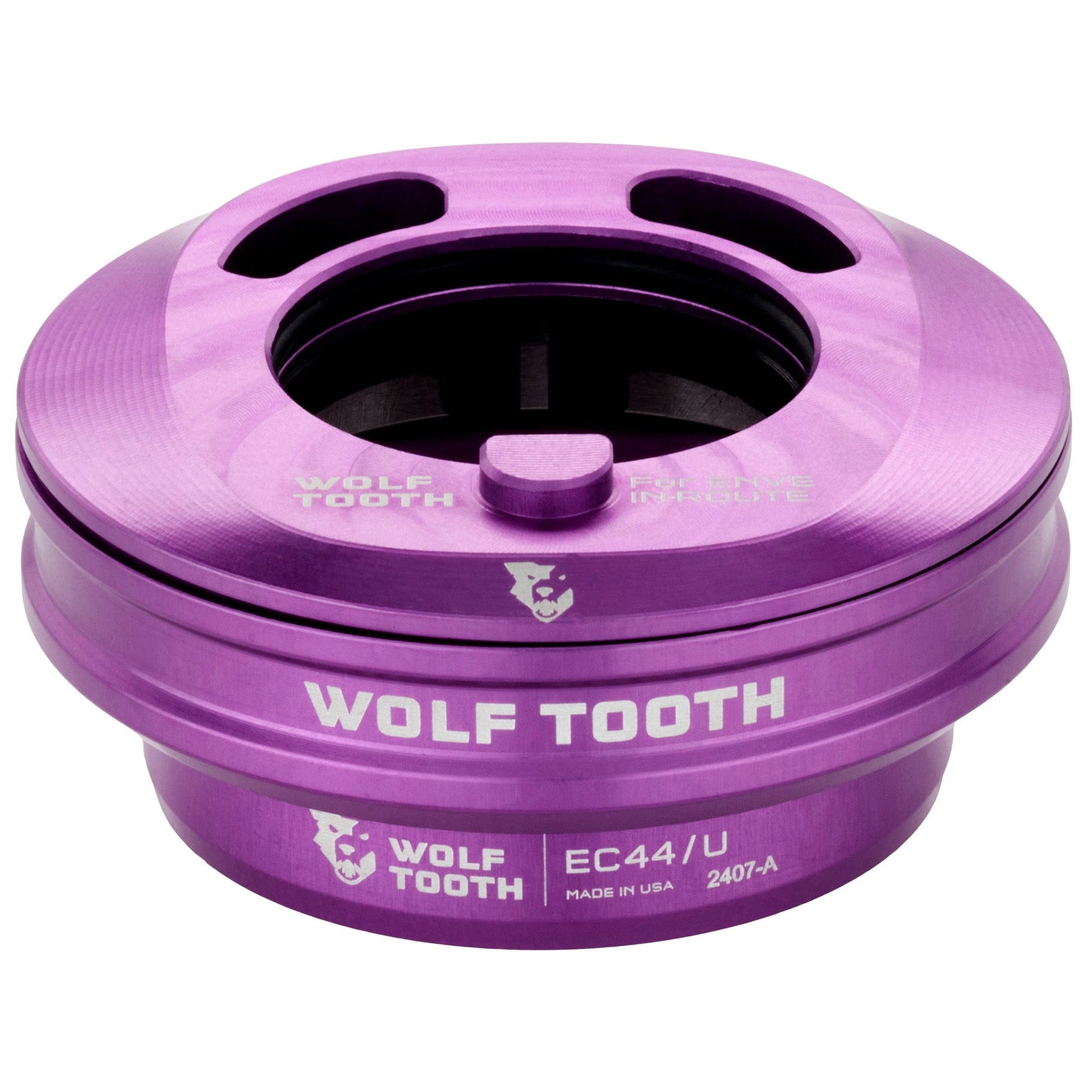 Wolf Tooth Premium EC44 Internal Aero Headset for ENVE IN-Route System EC44 Upper & Lower Set Ultraviolet Purple