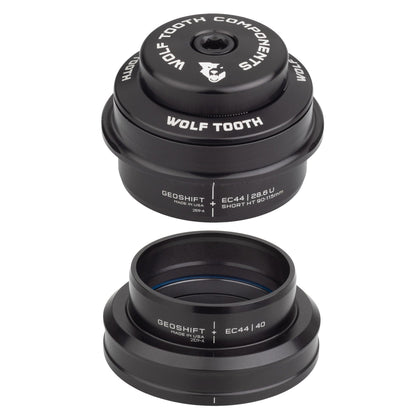 Wolf Tooth 2 Degree GeoShift Performance Angle Headset EC44 28.6 Upper, EC44 40 Lower Short 90-114 mm