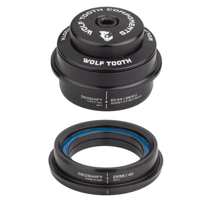 Wolf Tooth 2 Degree GeoShift Performance Angle Headset EC44 28.6 Upper, ZS56 40 Lower Long 115-140 mm
