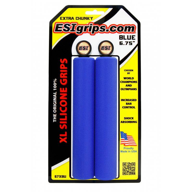 XL 6.75" Long Grips Blue Extra Chunky - 34mm