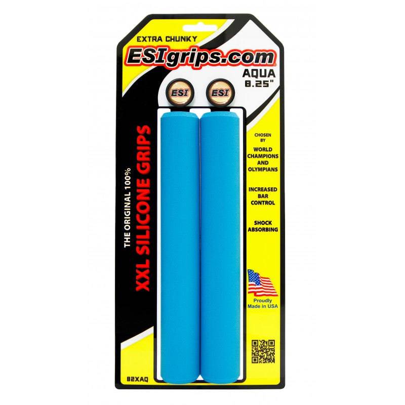 XXL 8.25" Extra Long Grips Aqua Extra Chunky - 34mm