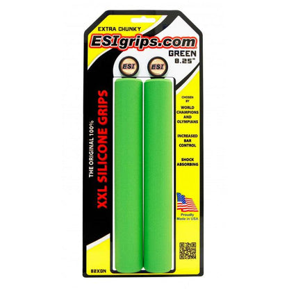 XXL 8.25" Extra Long Grips Green Extra Chunky - 34mm