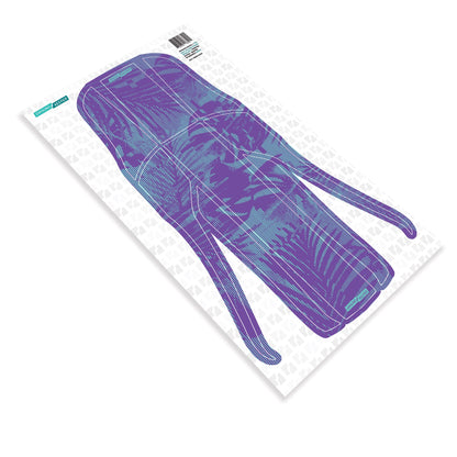 2021-2025 Fox 36/38 Long Bolt-On Fender Decal Kit Tropical Glitch Grape & Mint