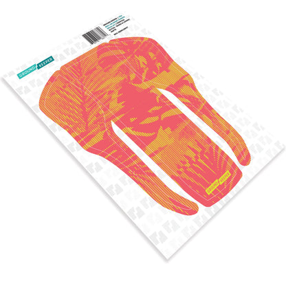 2021-2025 Fox 36/38 Bolt-On Short Fender Decal Kit Tropical Glitch Guava & Lemon