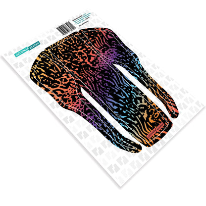 2021-2025 Fox 36/38 Bolt-On Short Fender Decal Kit Untamed Orange Purple Blue
