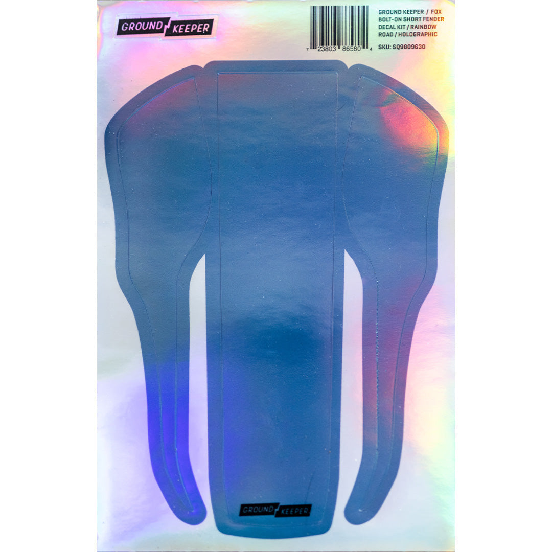 2021-2025 Metallic Fox 36/38 Bolt-On Short Fender Decal Kit Chill Chrome - Holographic