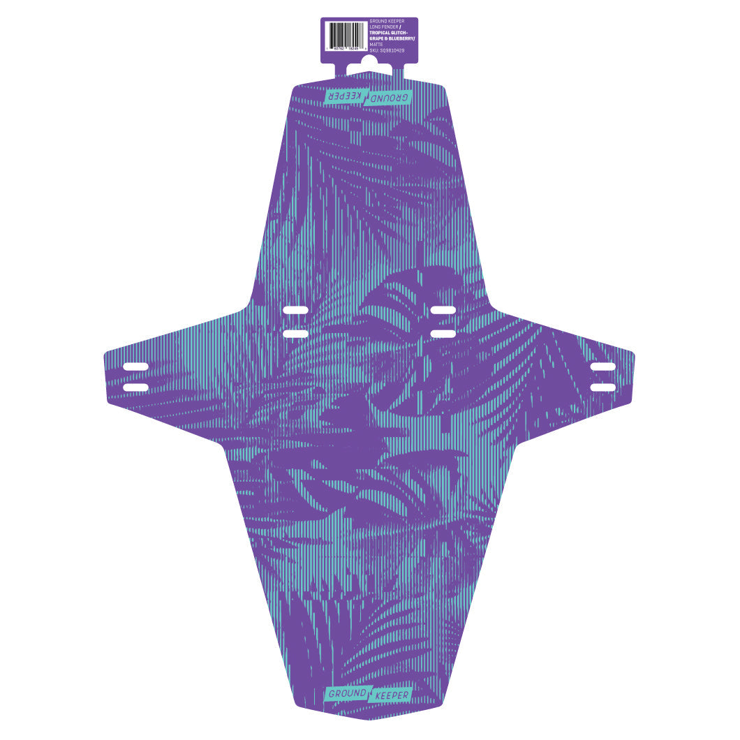 Tropical Glitch Long Fender Grape & Mint Matte