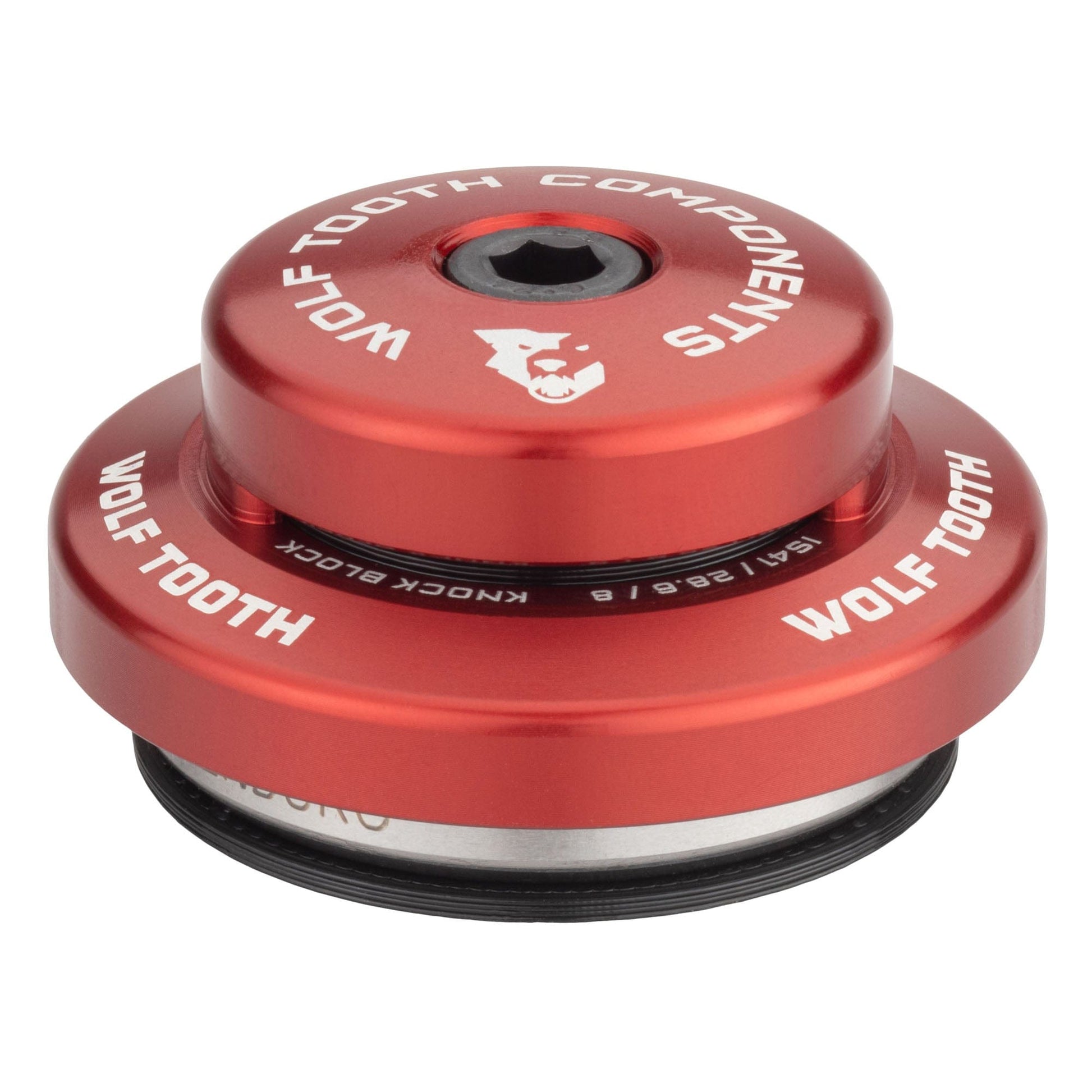 Wolf Tooth Premium Headset for Trek Knock Block Upper IS41 28.6 8mm Stack Red