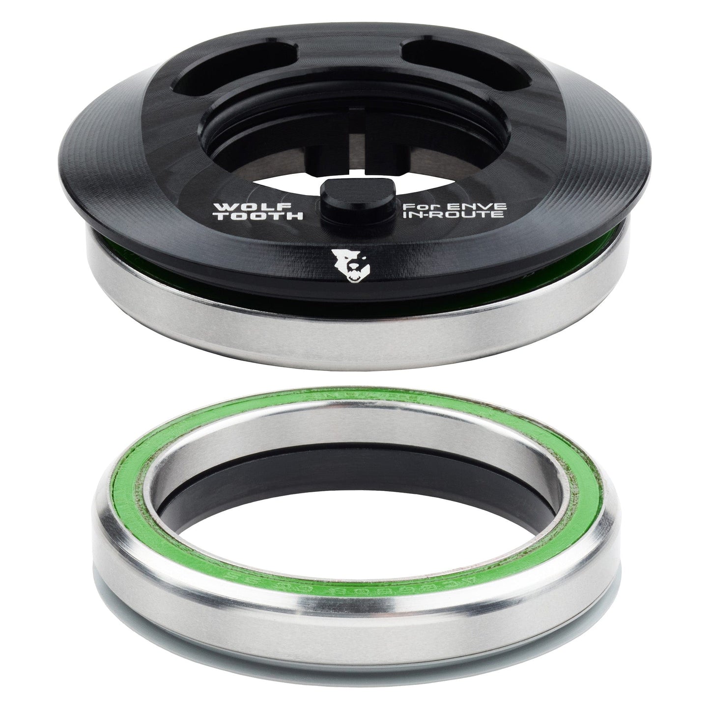 Wolf Tooth Premium IS52 Internal Aero Headset for ENVE IN-Route System IS52 Upper & Lower Set Black