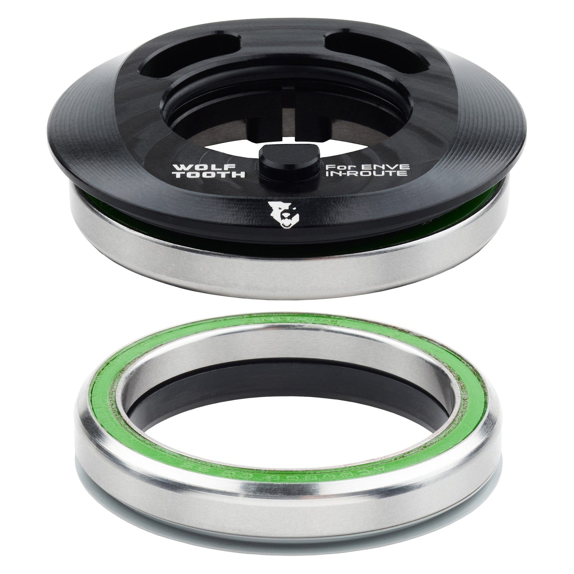 Wolf Tooth Premium IS52 Internal Aero Headset for ENVE IN-Route System IS52 Upper & Lower Set Black