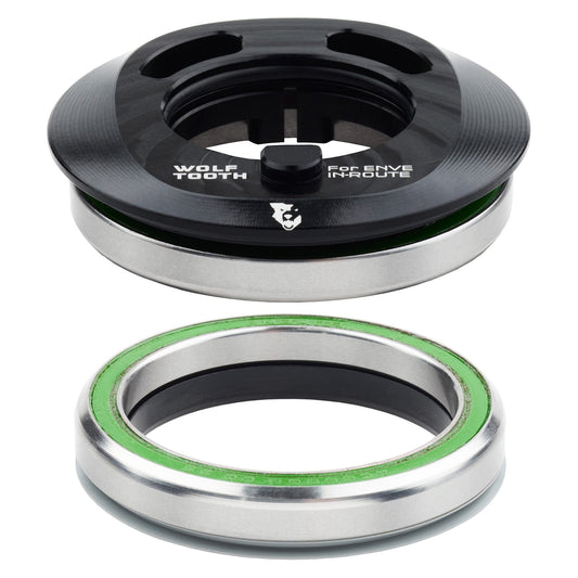 Wolf Tooth Premium IS52 Internal Aero Headset for ENVE IN-Route System IS52 Upper & Lower Set Black