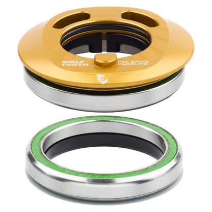 Wolf Tooth Premium IS52 Internal Aero Headset for ENVE IN-Route System IS52 Upper & Lower Set Gold