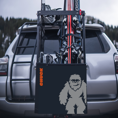 Chuck Bucket Hitch-Mounted Ski & Snowboard Carrier Ski Carrier