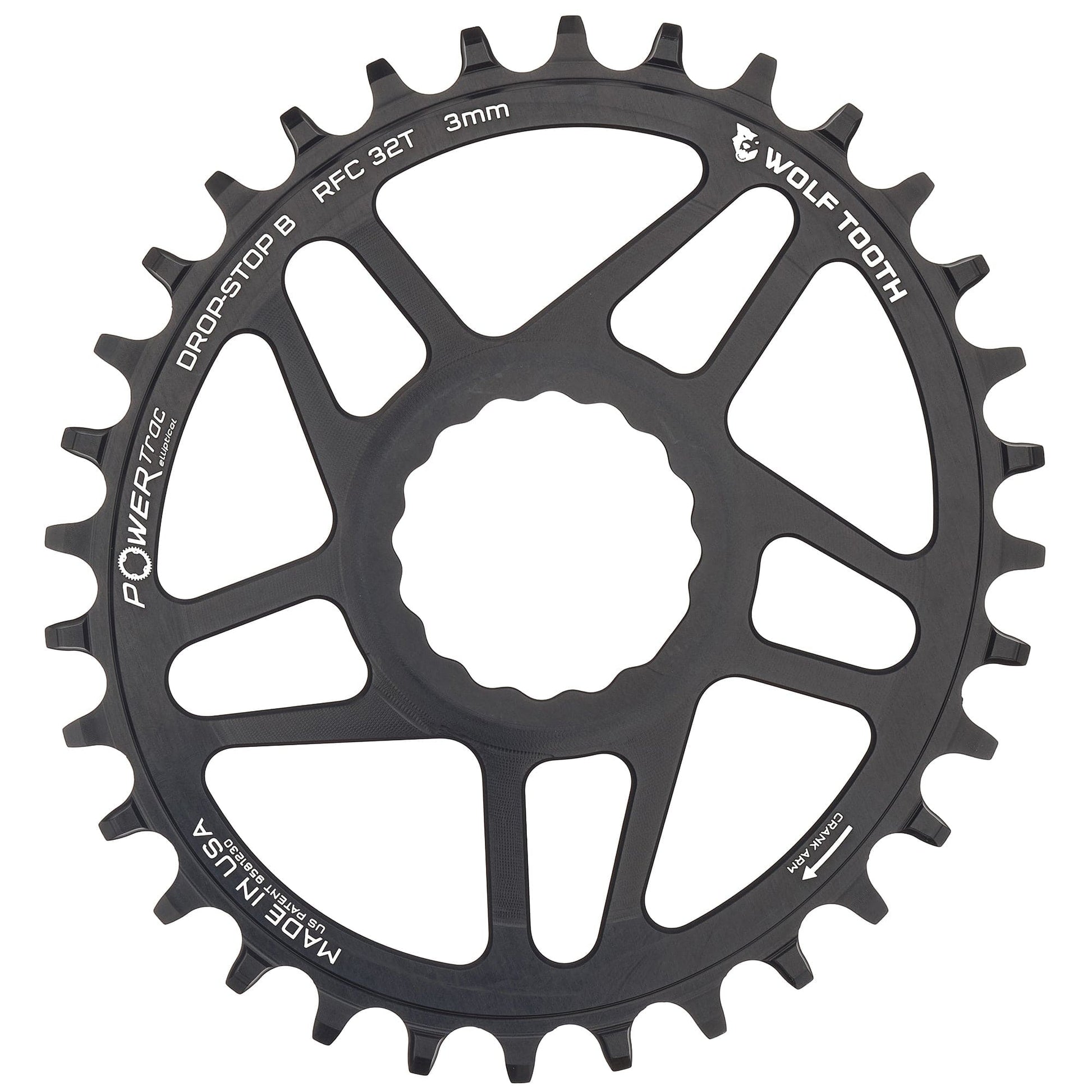 Oval Direct Mount Chainrings for Race Face Cinch Drop-Stop B 32T 3mm Offset
