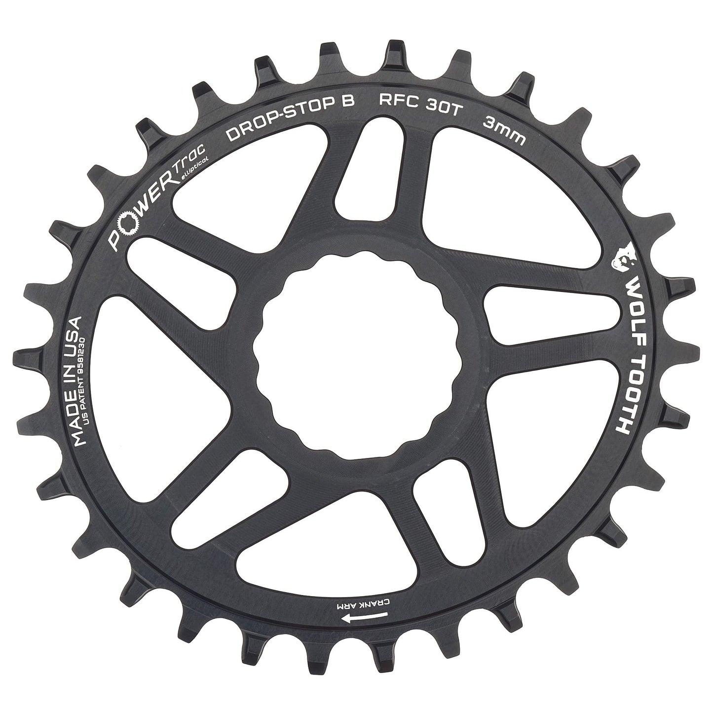 Oval Direct Mount Chainrings for Race Face Cinch Drop-Stop B 30T 3mm Offset
