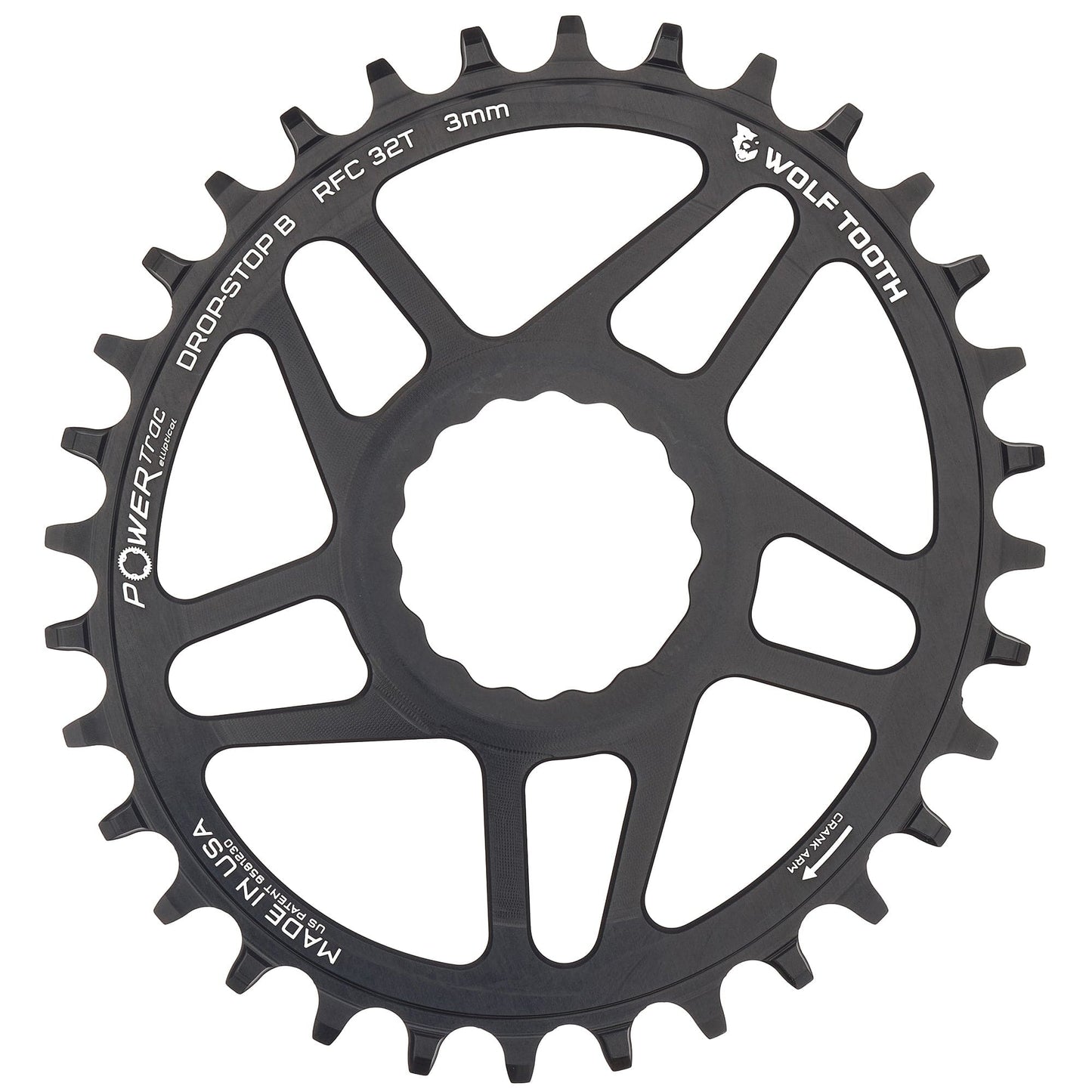 Oval Direct Mount Chainrings for Race Face Cinch Drop-Stop ST 32T 3mm Offset