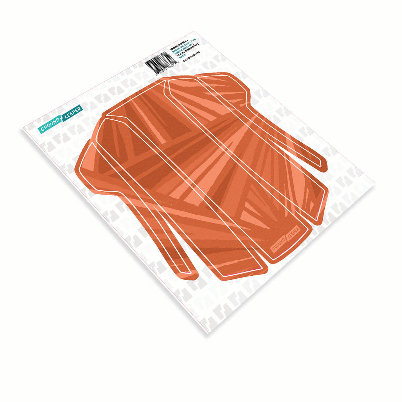 RockShox Bolt-On ZEB/Domain Fender Decal Kit Rayday Terracotta