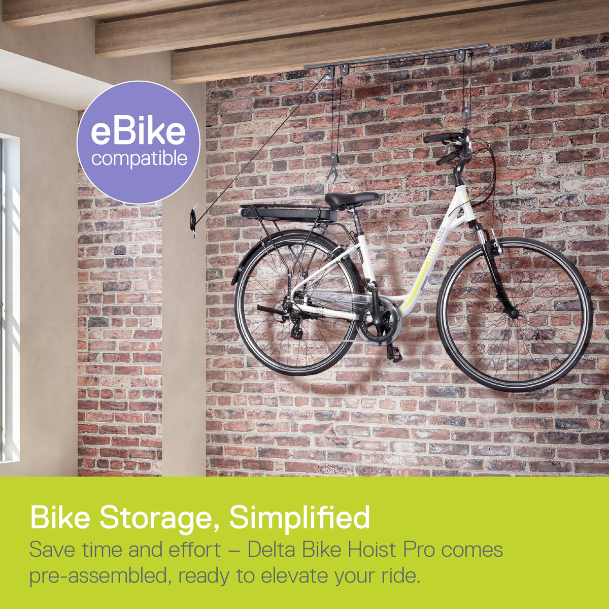 Single Bike Ceiling Hoist Pro with Straps (Copy)