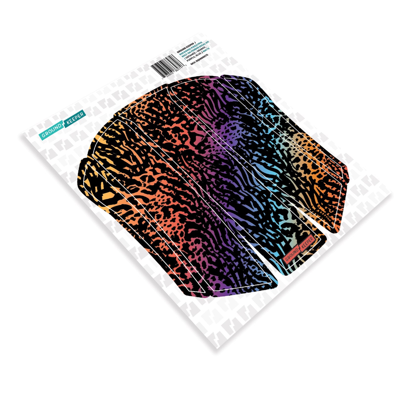 RockShox Bolt-On Pike/Lyrik Fender Decal Kit Untamed Orange Purple Blue