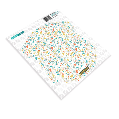 RockShox Bolt-On ZEB/Domain Fender Decal Kit Terrazzo Light