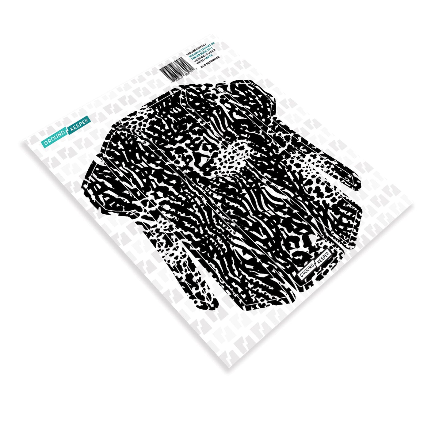 RockShox Bolt-On ZEB/Domain Fender Decal Kit Untamed Black White