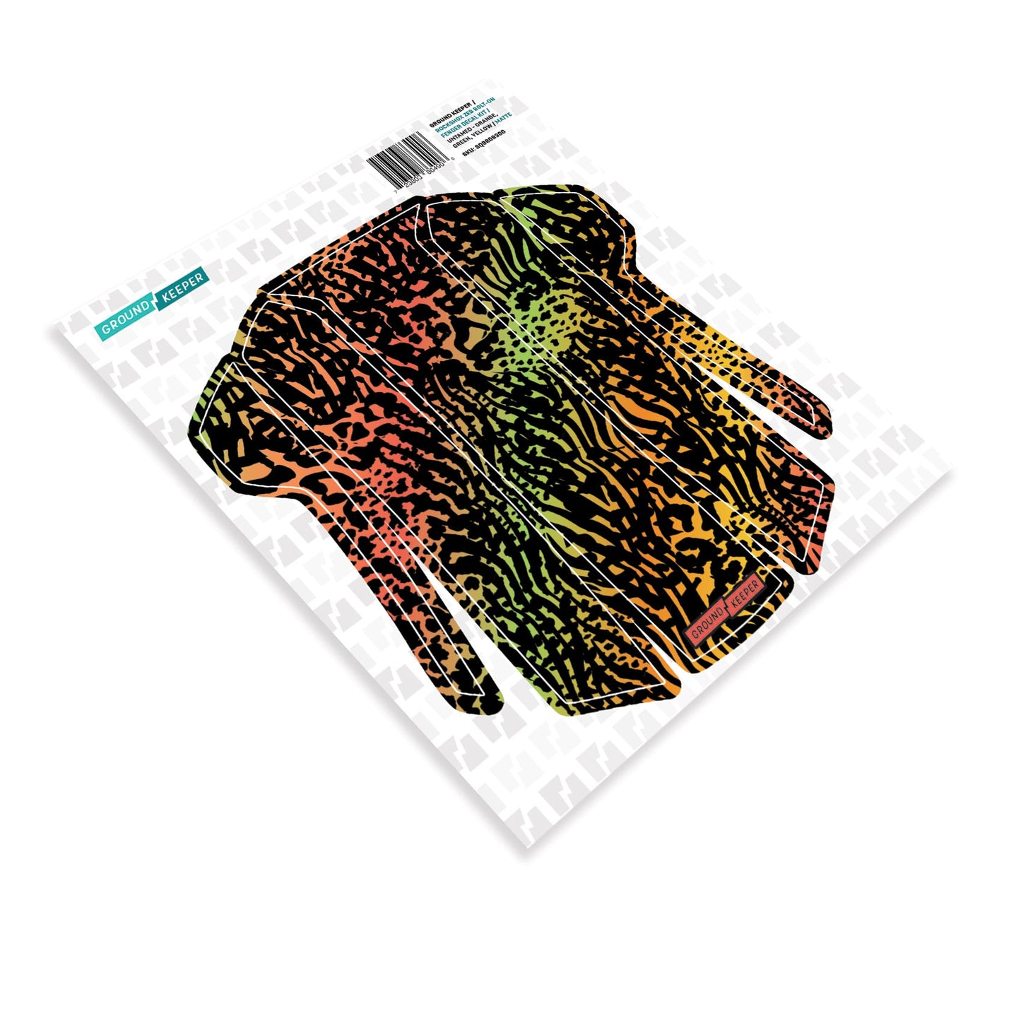 RockShox Bolt-On ZEB/Domain Fender Decal Kit Untamed Orange Green Yellow