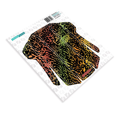 RockShox Bolt-On ZEB/Domain Fender Decal Kit Untamed Orange Green Yellow